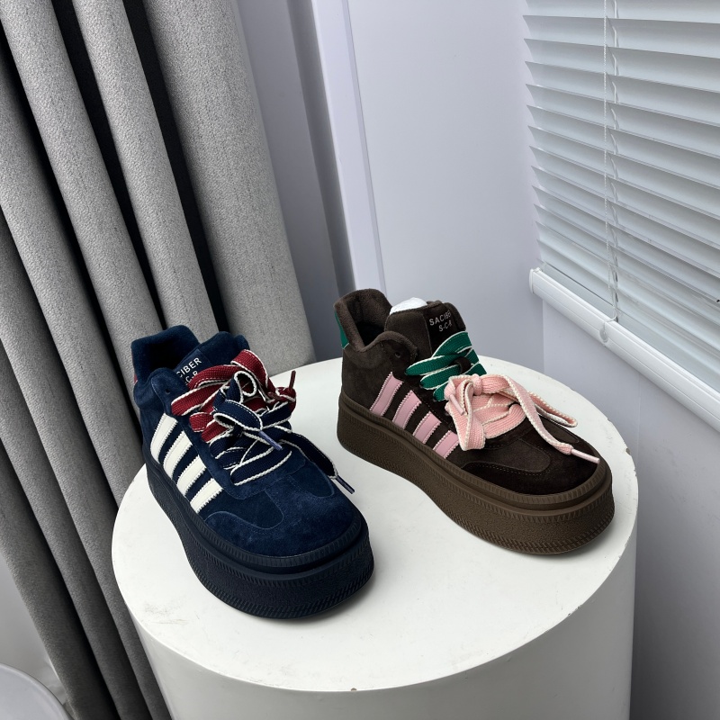 撤柜处理折扣外贸女鞋2025冬新款英伦风舒适德训鞋休闲厚底女棉鞋