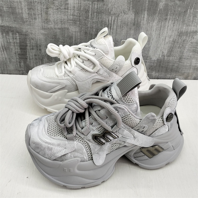 撤柜处理折扣真皮女鞋2026春新款小个子增高时尚老爹鞋休闲女单鞋,女鞋,老爹鞋,淘宝优惠券,粉丝福利购,淘宝优惠卷