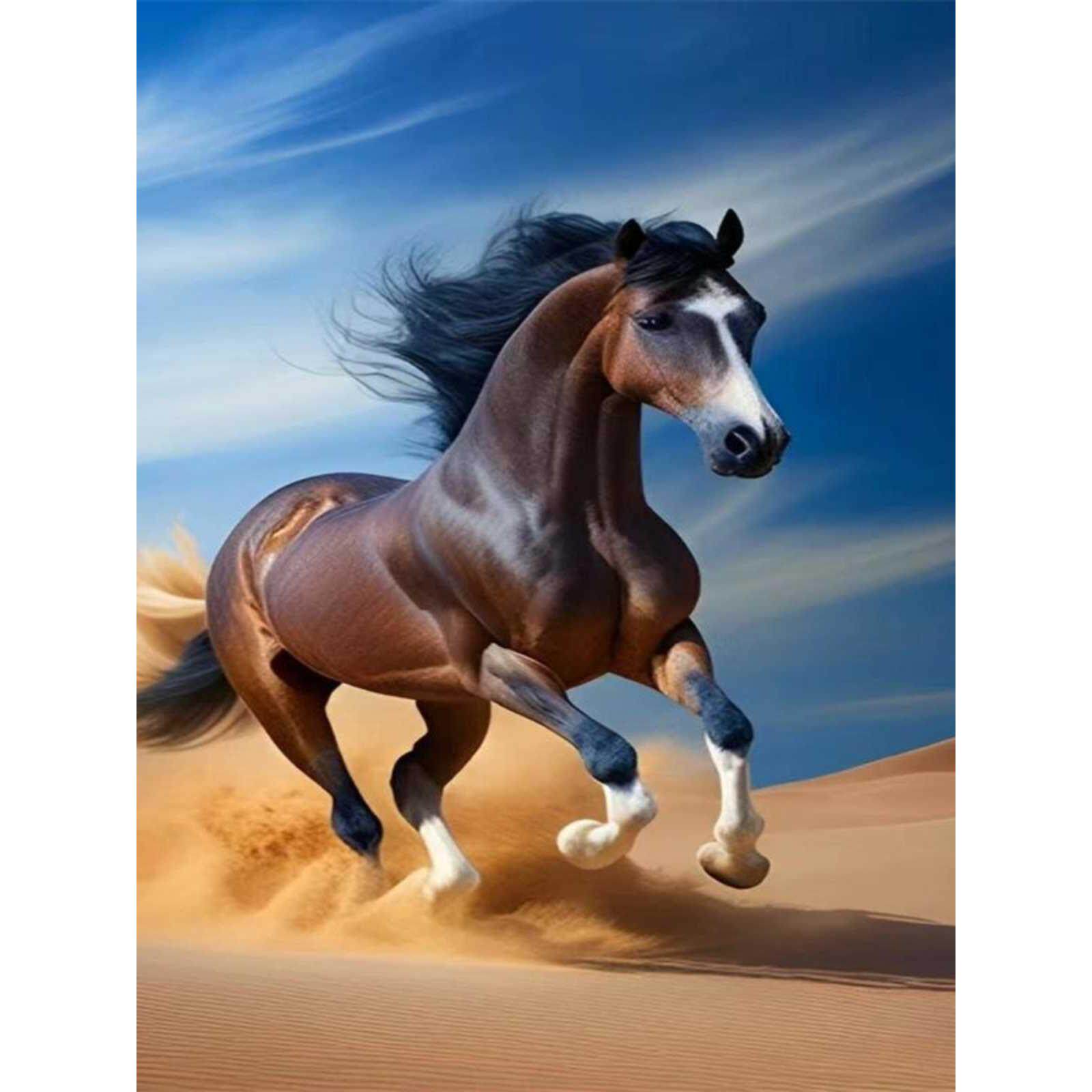 一马当先骏马贴纸客厅卧室装饰画玄关墙纸墙壁划痕贴纸自带背胶