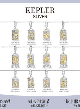 12星座项链纯银情人节礼物送女友