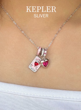 塔罗牌项链皇后女皇牌纯银爱心