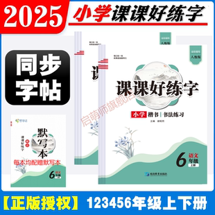 2025秋時(shí)習(xí)之課課好練字一二三四五六年級(jí)上下冊(cè)語(yǔ)文部編人教版 教材同步字帖楷書全彩描寫字帖贈(zèng)默寫本延邊教育出版 社 官方正版