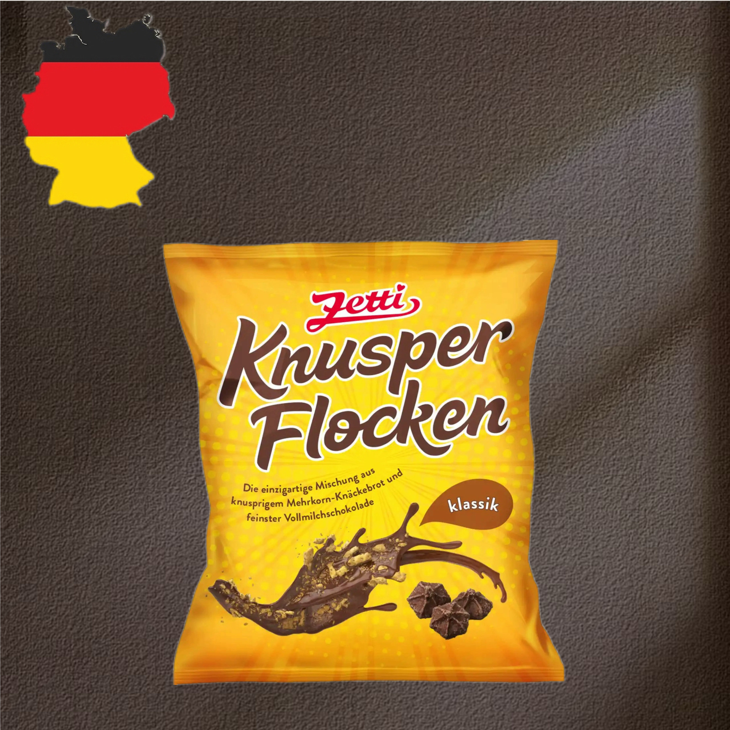 德国代购【全场满300包邮】zetti巧克力脆片130g