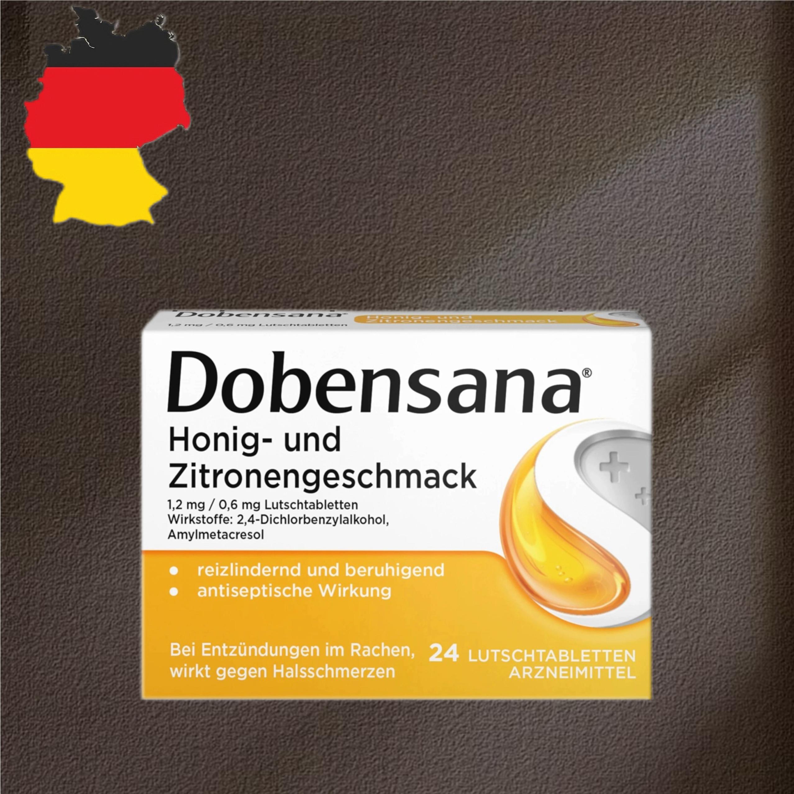 德国代购【全场满300包邮】Dobensana蜂蜜柠檬含片24片