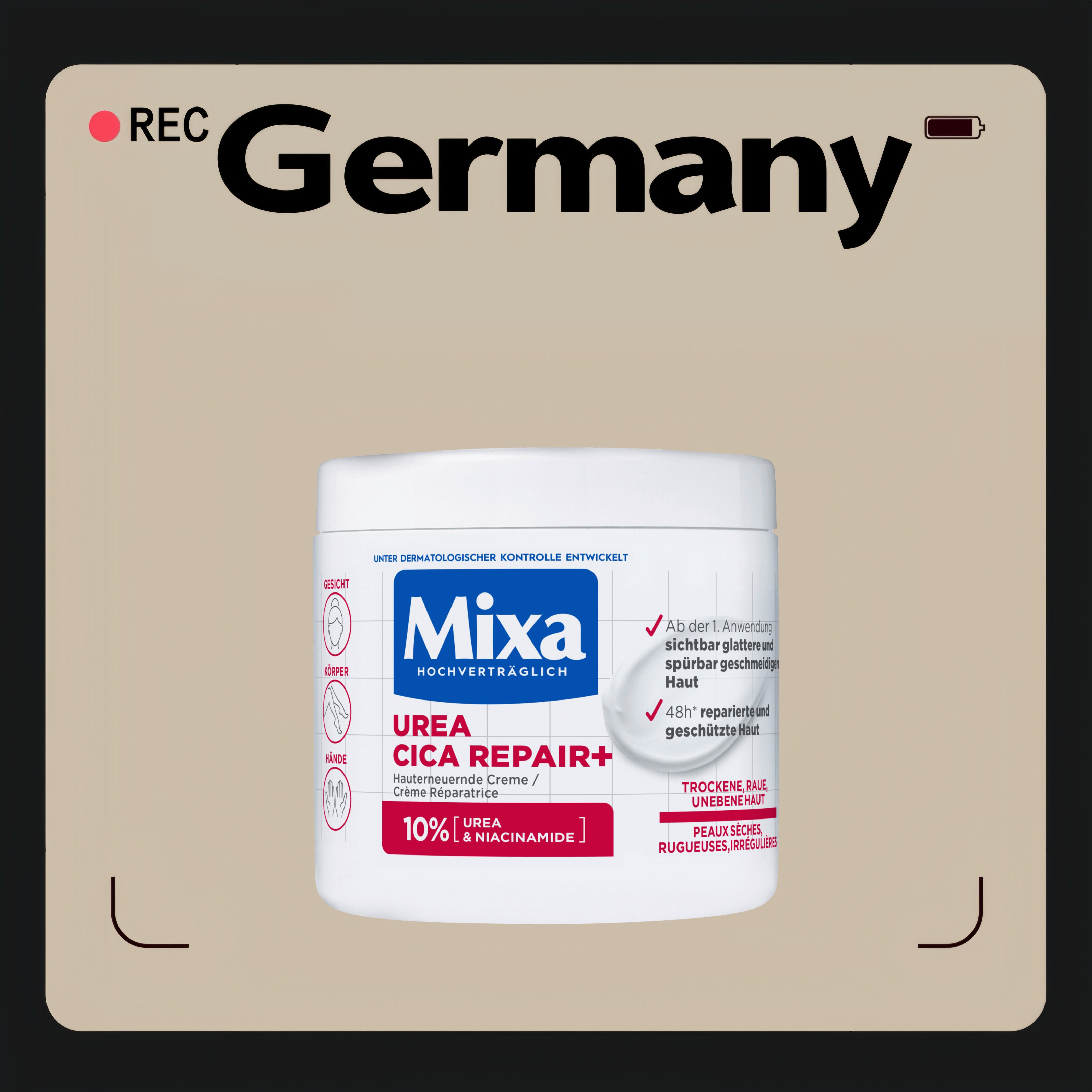 德国代购【全场满300包邮】Mixa保湿尿素护理乳400ml