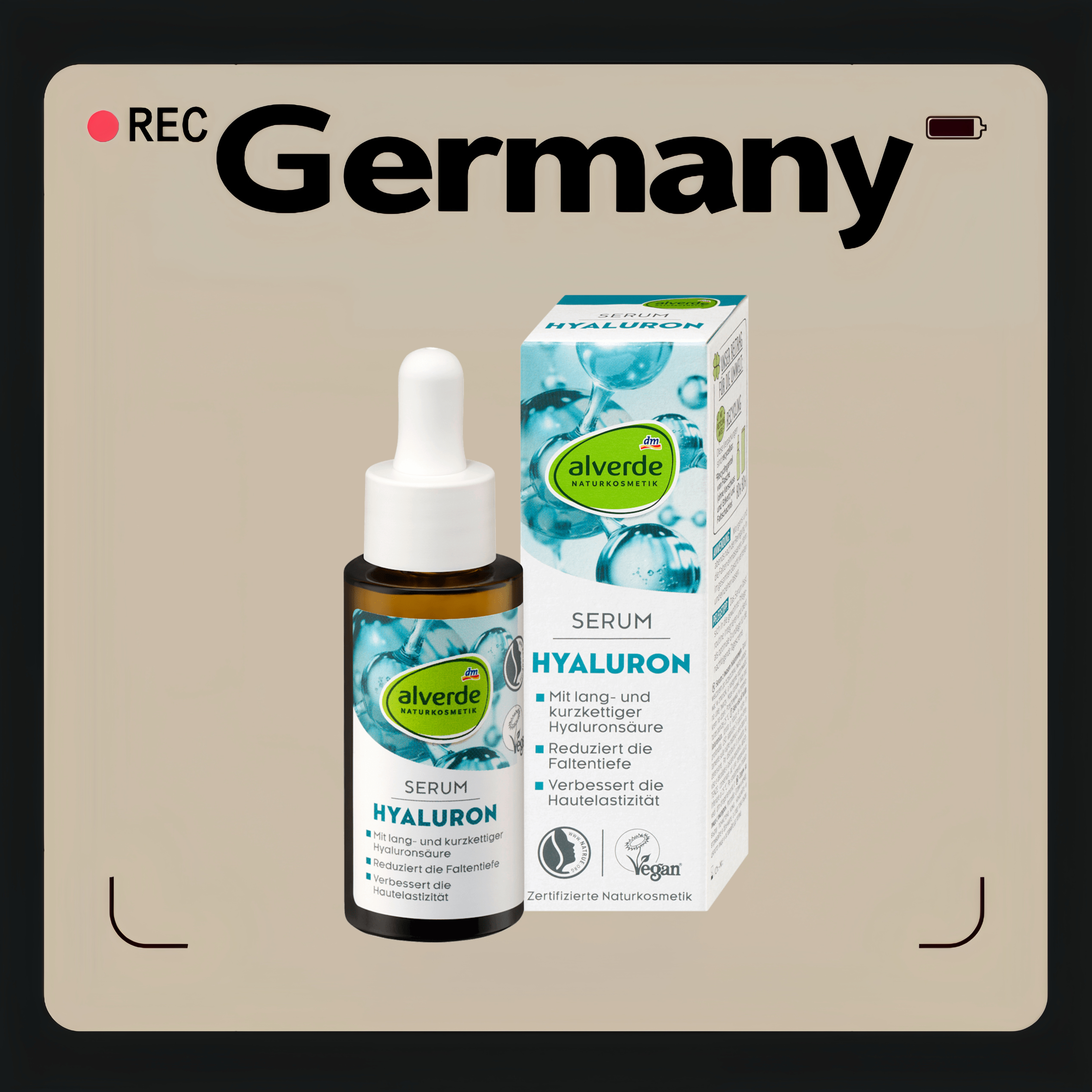 德国代购【全场满300包邮】alverde保湿精华30ml