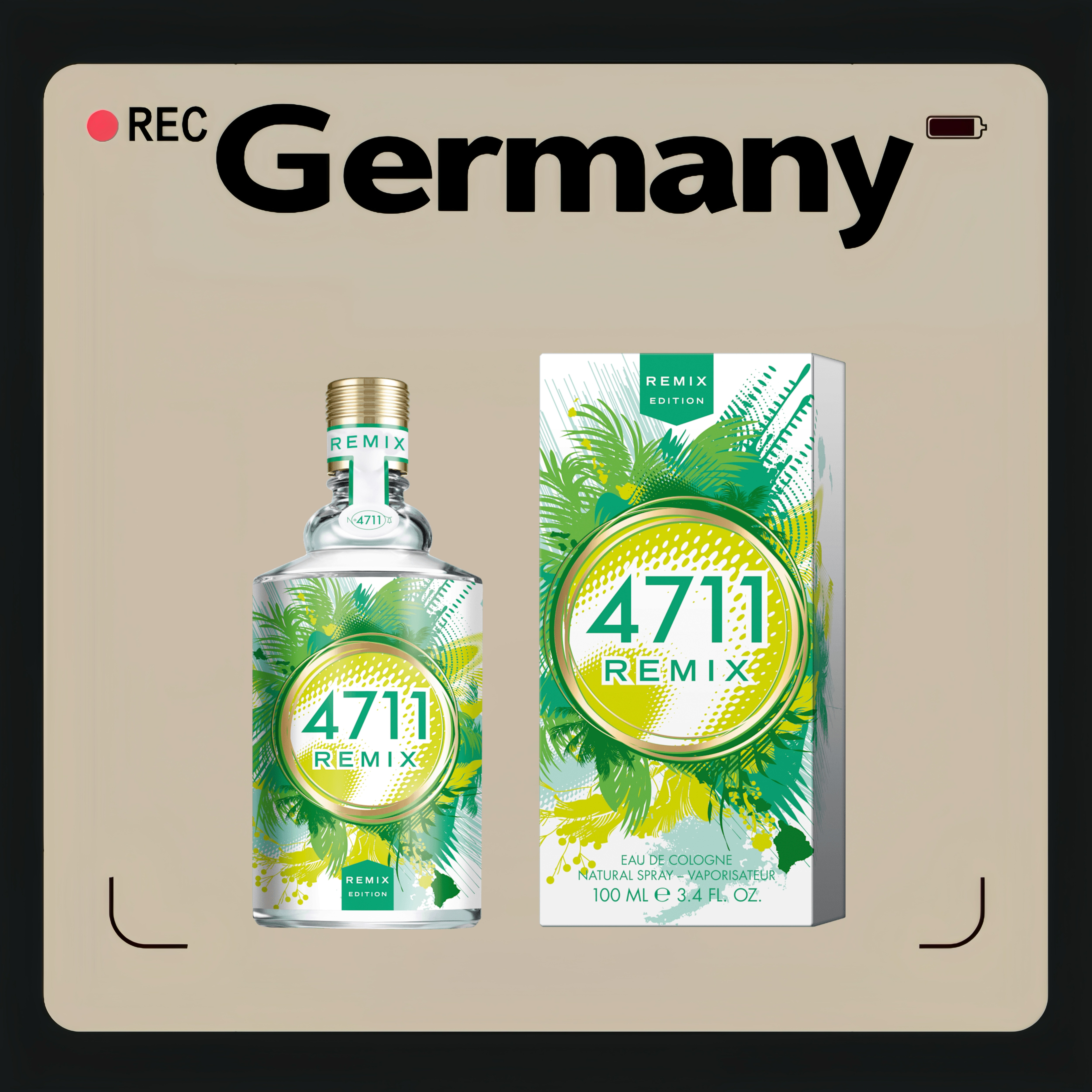 德国代购【全场满300包邮】4711绿洲EDC香水100ml