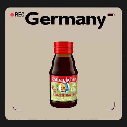 德国代购【满300包邮】Rotbackchen注意力复合维生素60ml