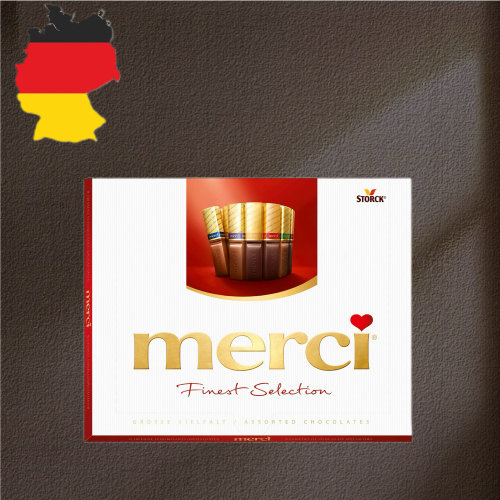 德国代购【全场满300包邮】Merci精选多种巧克力250g