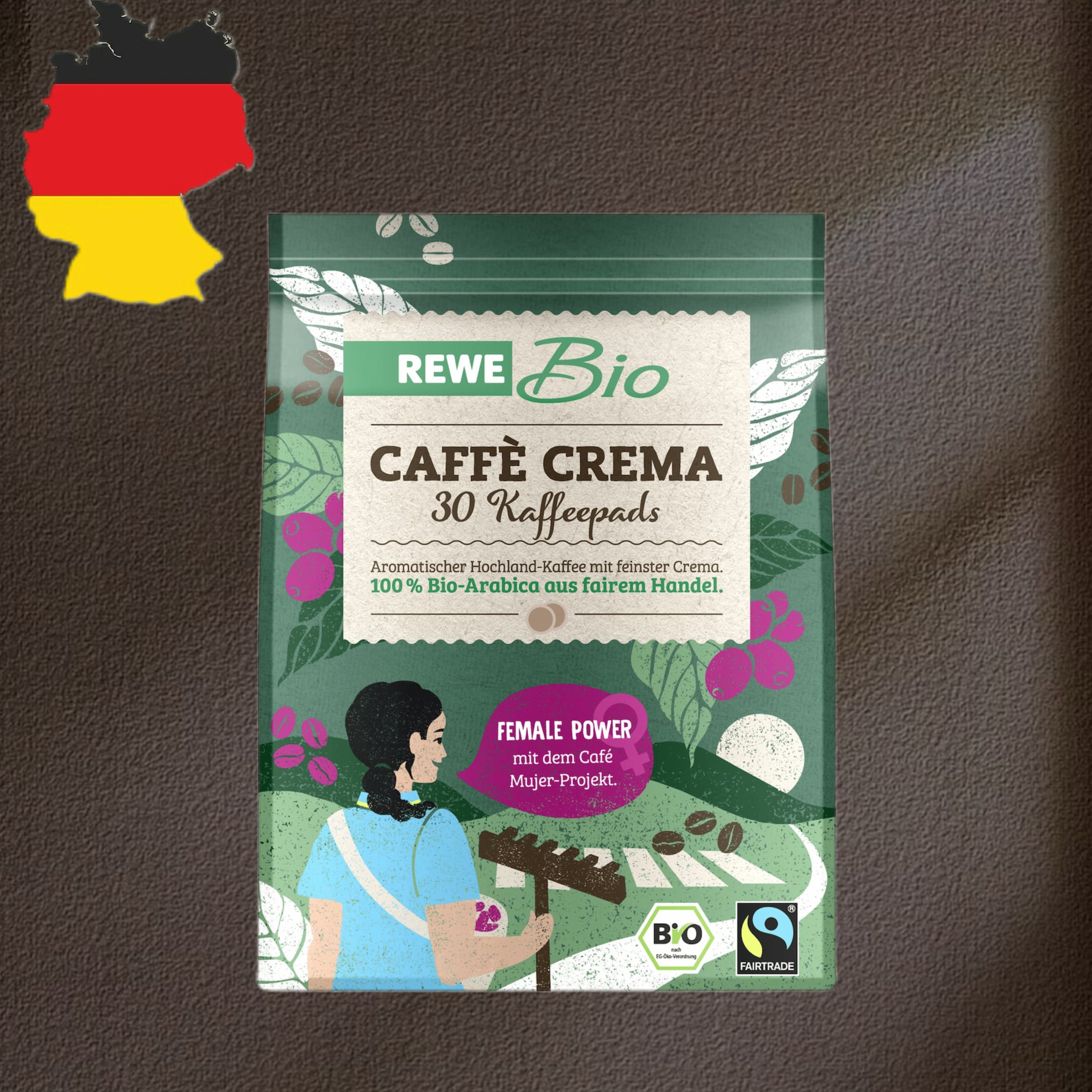 德国代购【全场满300包邮】REWE有机奶油咖啡垫30片装