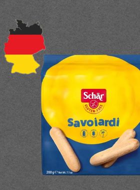 德国代购【全场满300包邮】schar无麸质无糖无防腐剂手指饼干200g