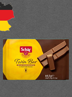 德国代购【全场满300包邮】Schar无麸质巧克力华夫脆64.5g