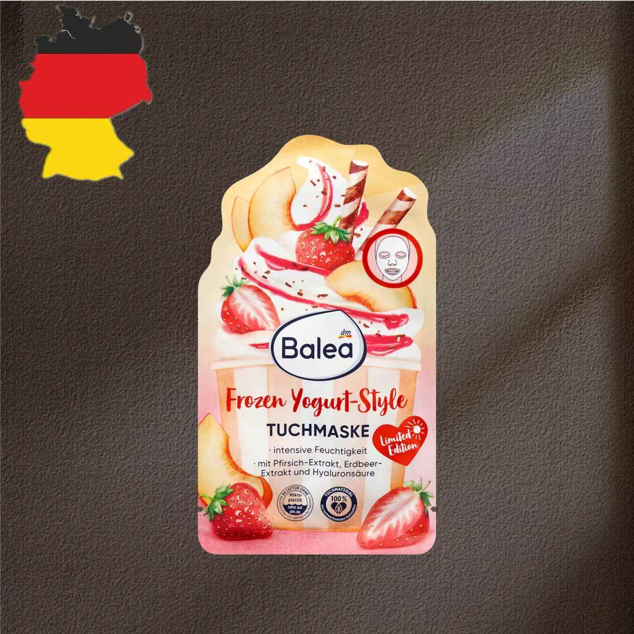 德国代购【全场满300包邮】Balea冷冻优格面膜一片装