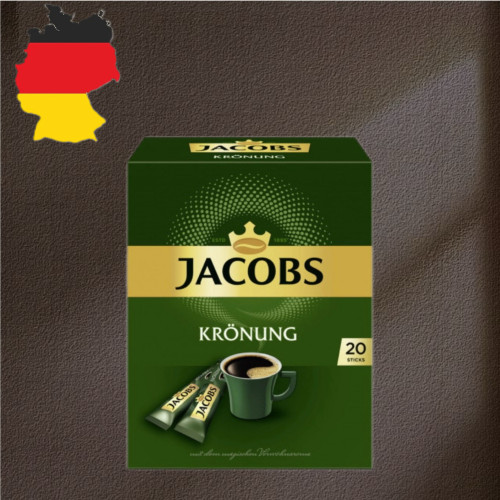 德国代购 【全场满300包邮】Jacobs皇冠速溶咖啡条20X1.8g