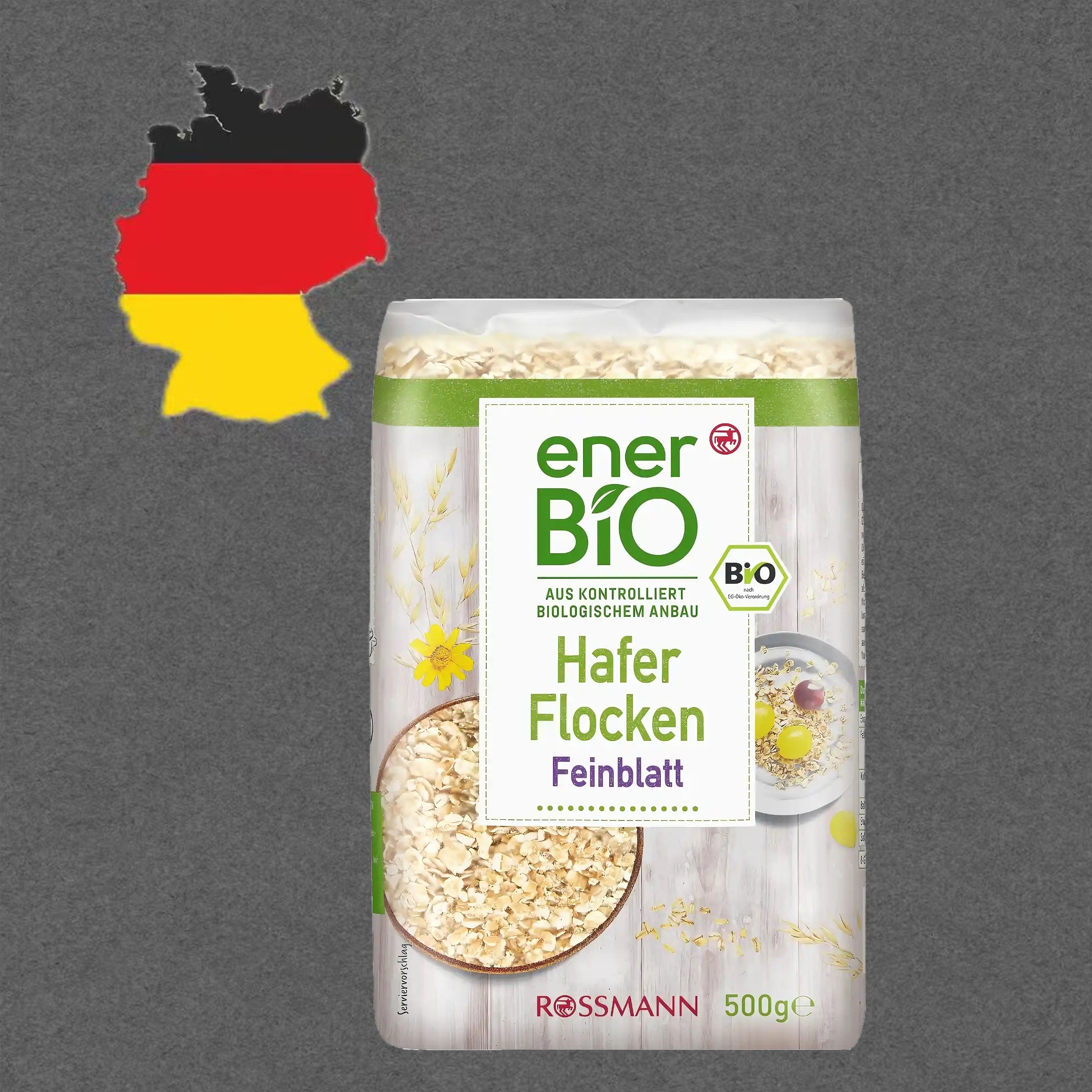 德国代购满300包邮ener bio有机燕麦片500g