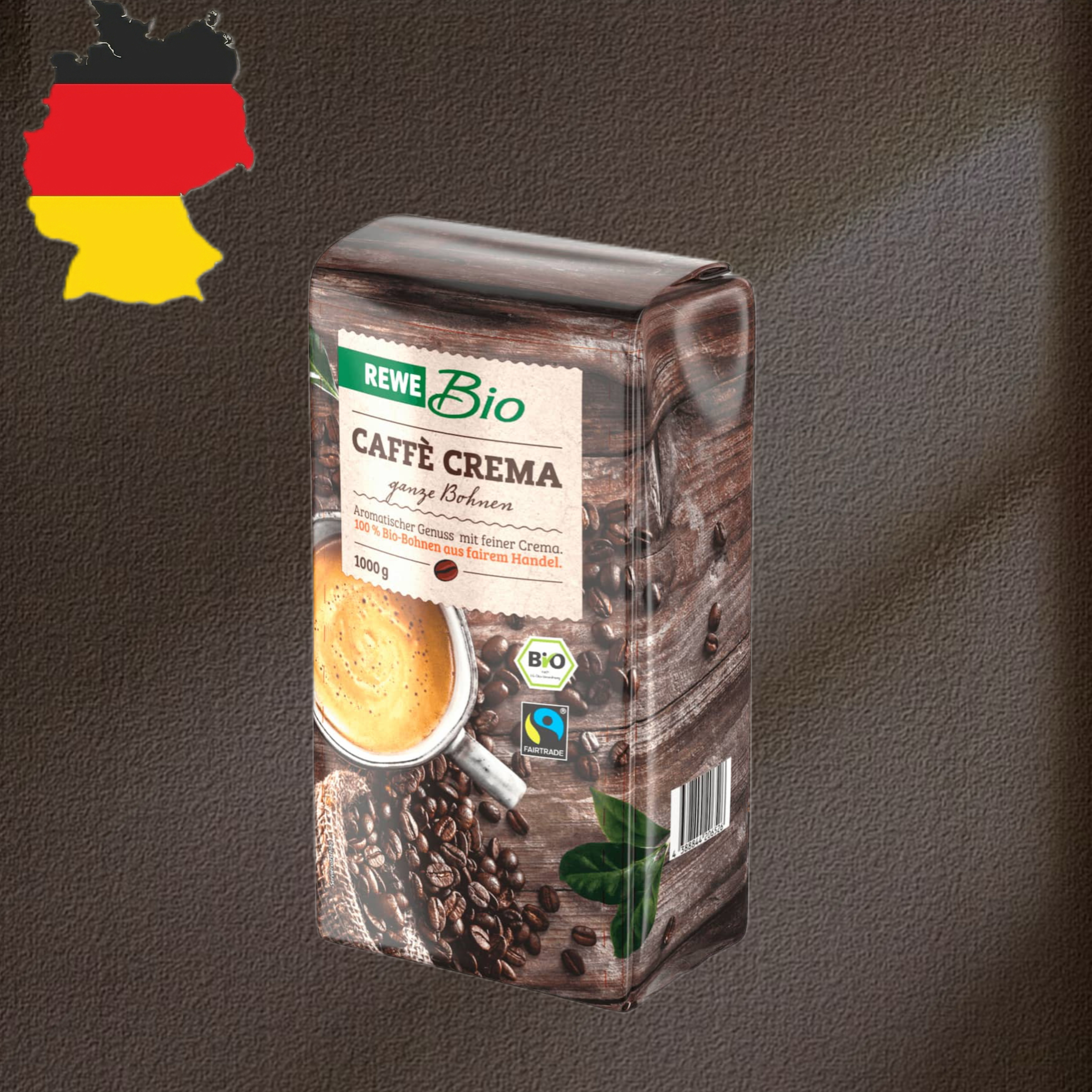 德国代购【全场300包邮】REWE有机奶油咖啡豆1kg