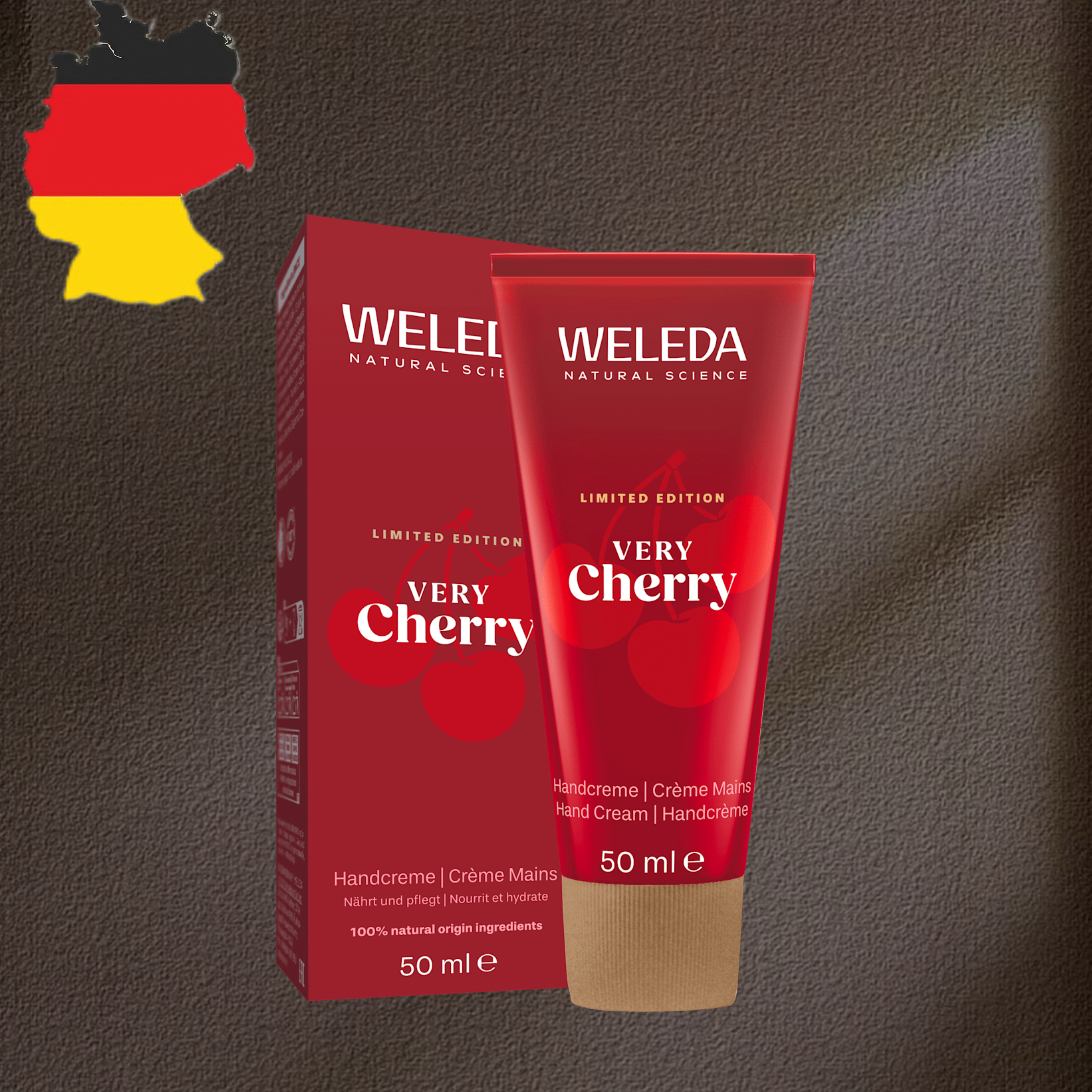 德国代购【全场满300包邮】WELEDA车厘子护手霜50ml