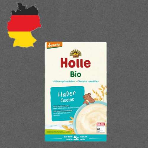 德国代购《全场满300包邮》holle有机demeter6个月+燕麦粥250g