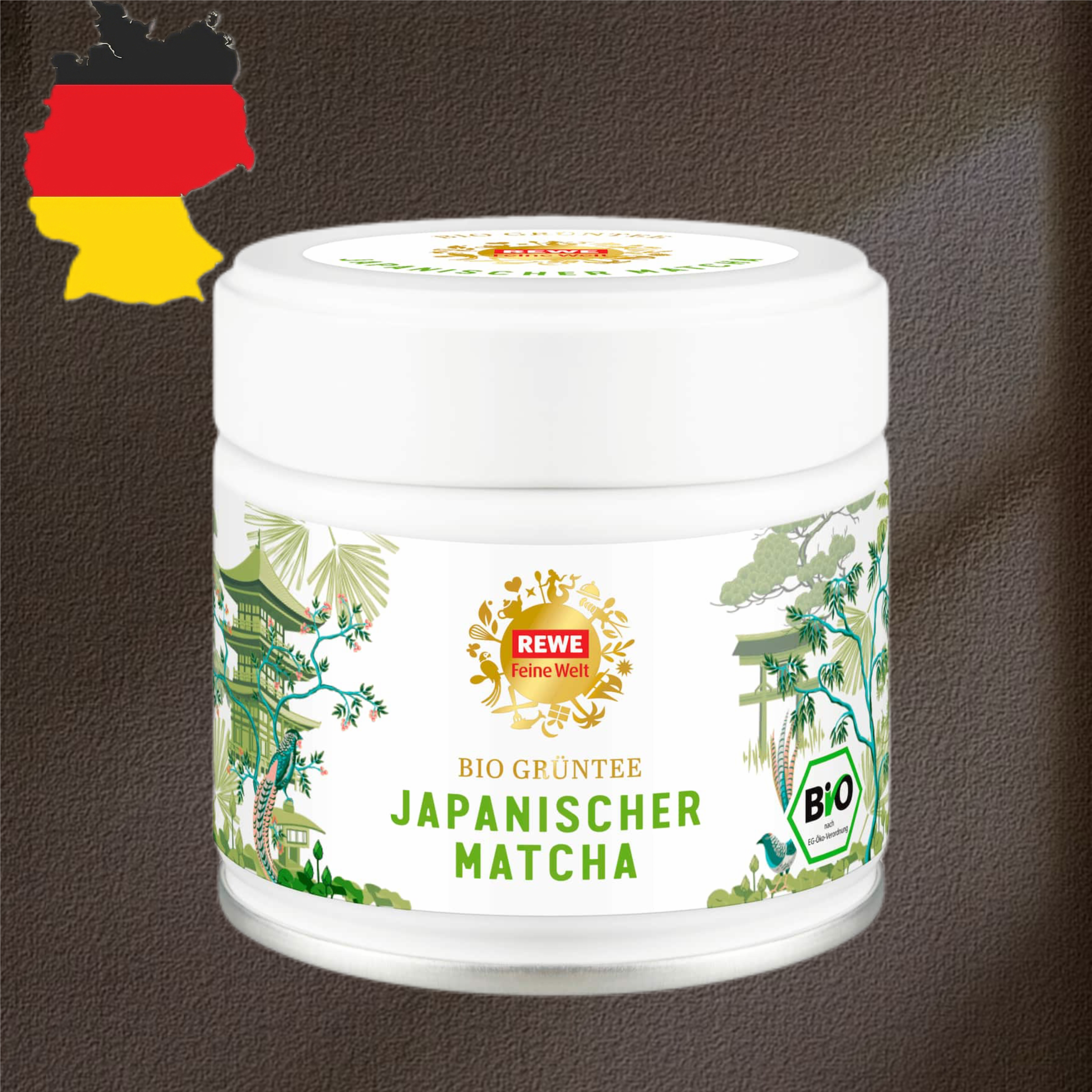 德国代购【全场满300包邮】REWE有机抹茶30g