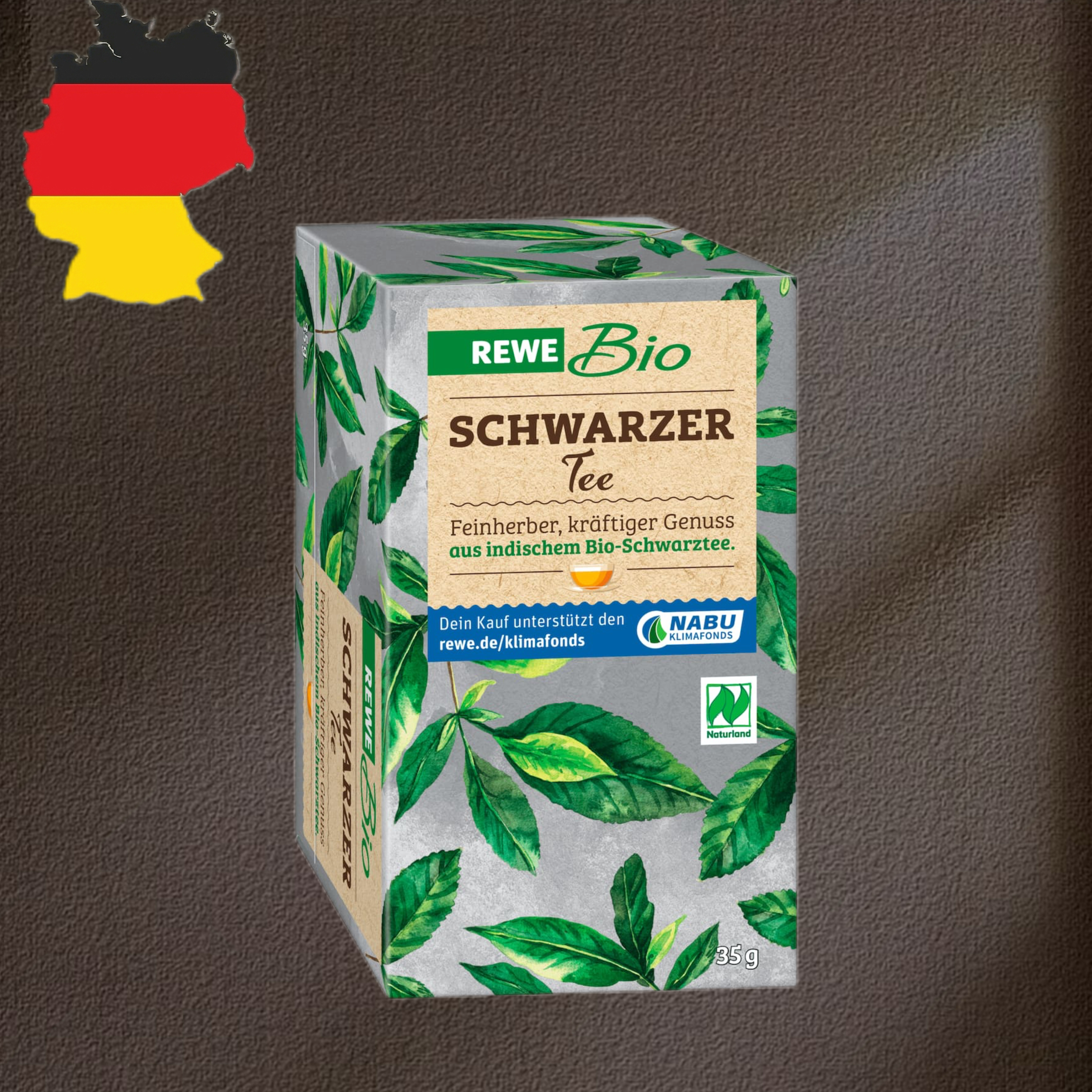 德国代购【全场满300包邮】REWE有机红茶35g