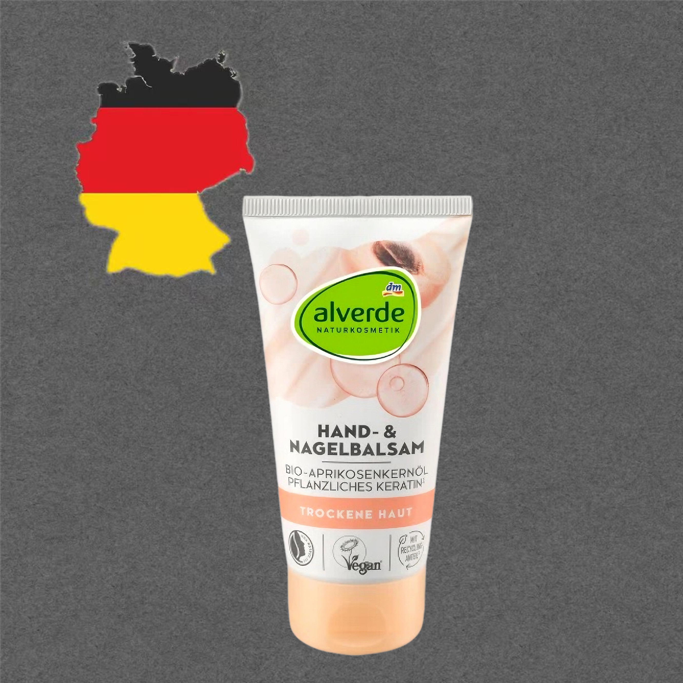 德国代购满300包邮alverde艾薇德有机杏仁油植物角蛋白护手霜75ml