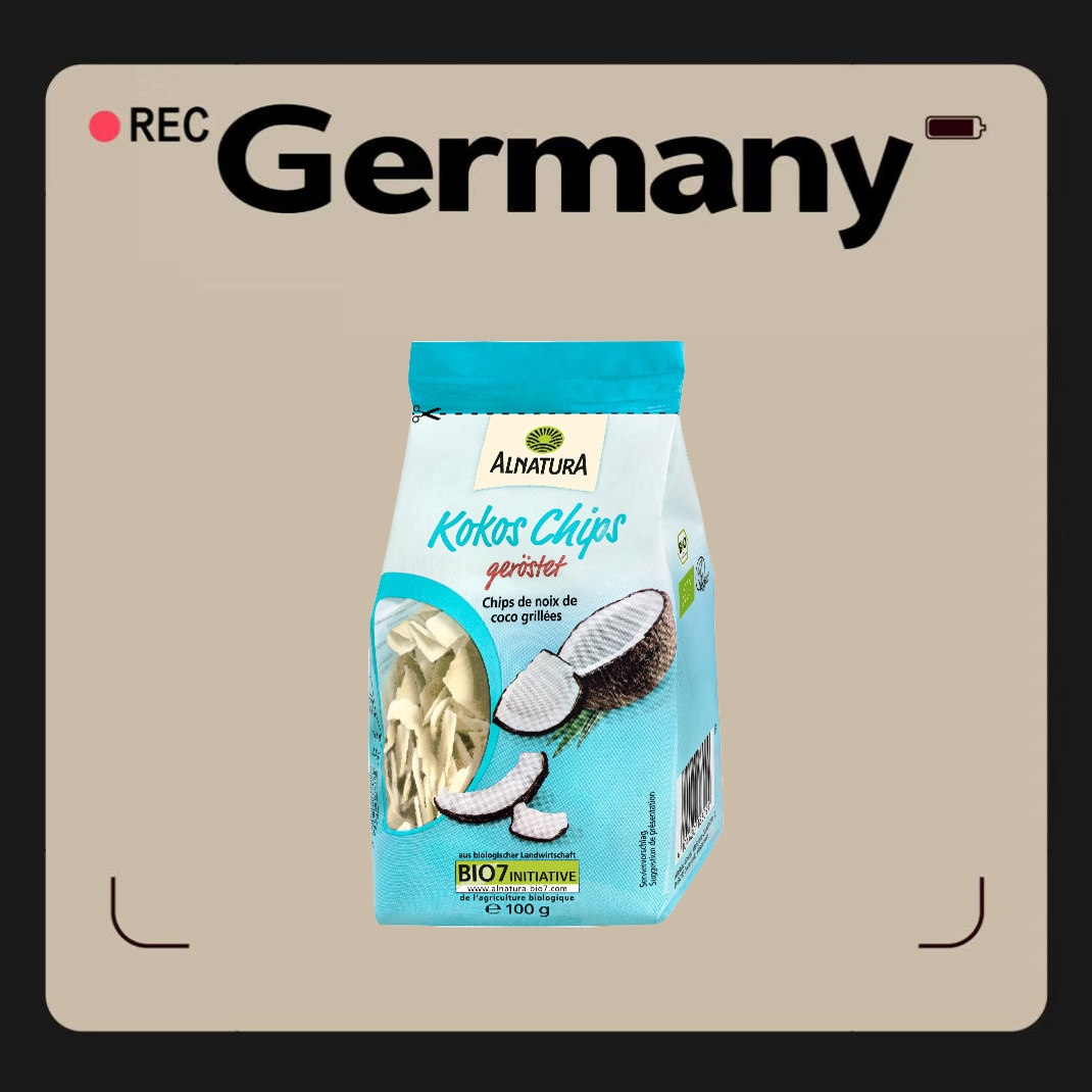 德国代购【全场满300包邮】Alnatura有机烘烤椰子片100g