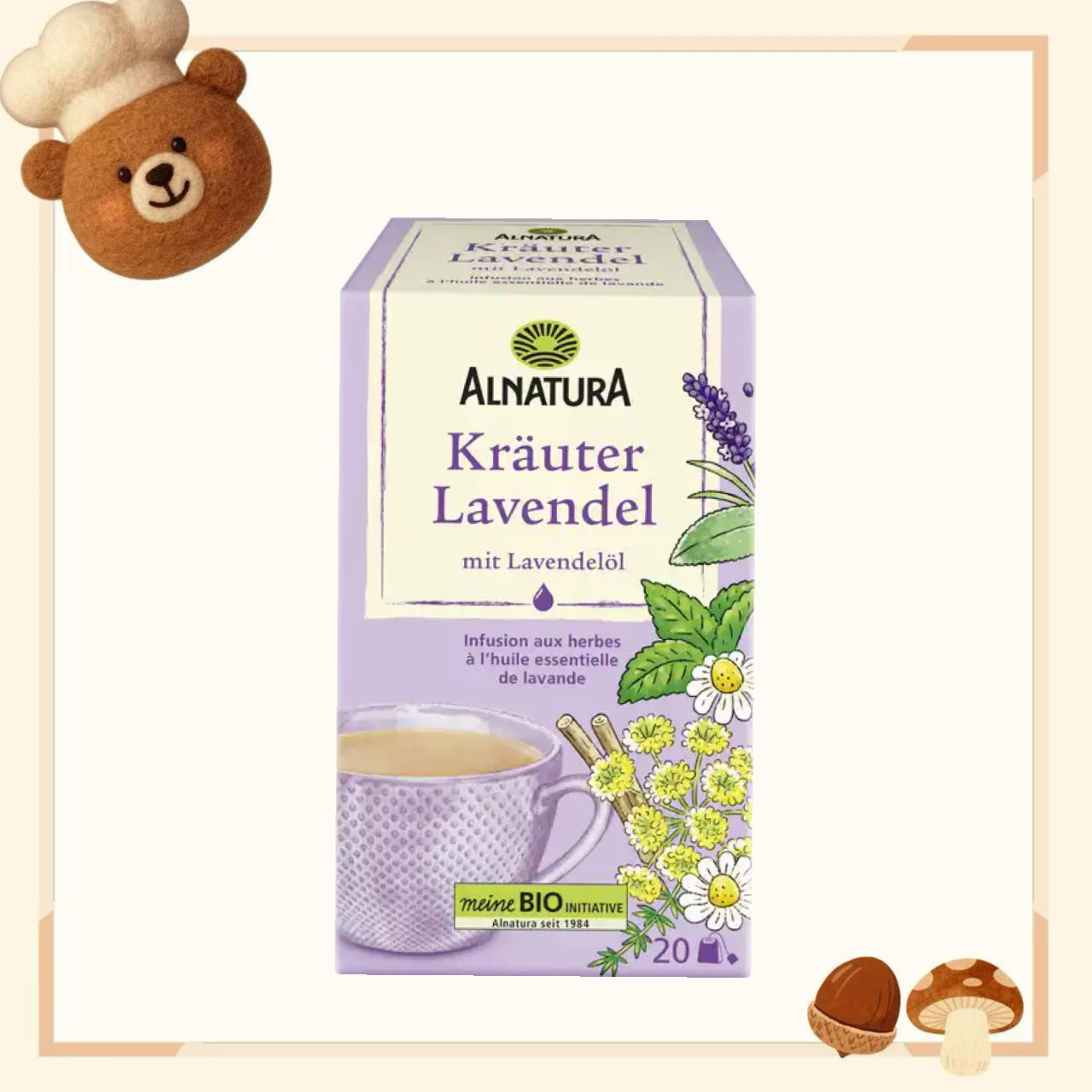 德国代购【全场满300包邮】Alnatura有机薰衣草茶30g,茶,代用/花草茶,淘宝优惠券,粉丝福利购,淘宝优惠卷