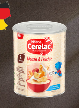 德国代购全场满300包邮Nestle Cerelac7个月+谷物水果奶糊350g