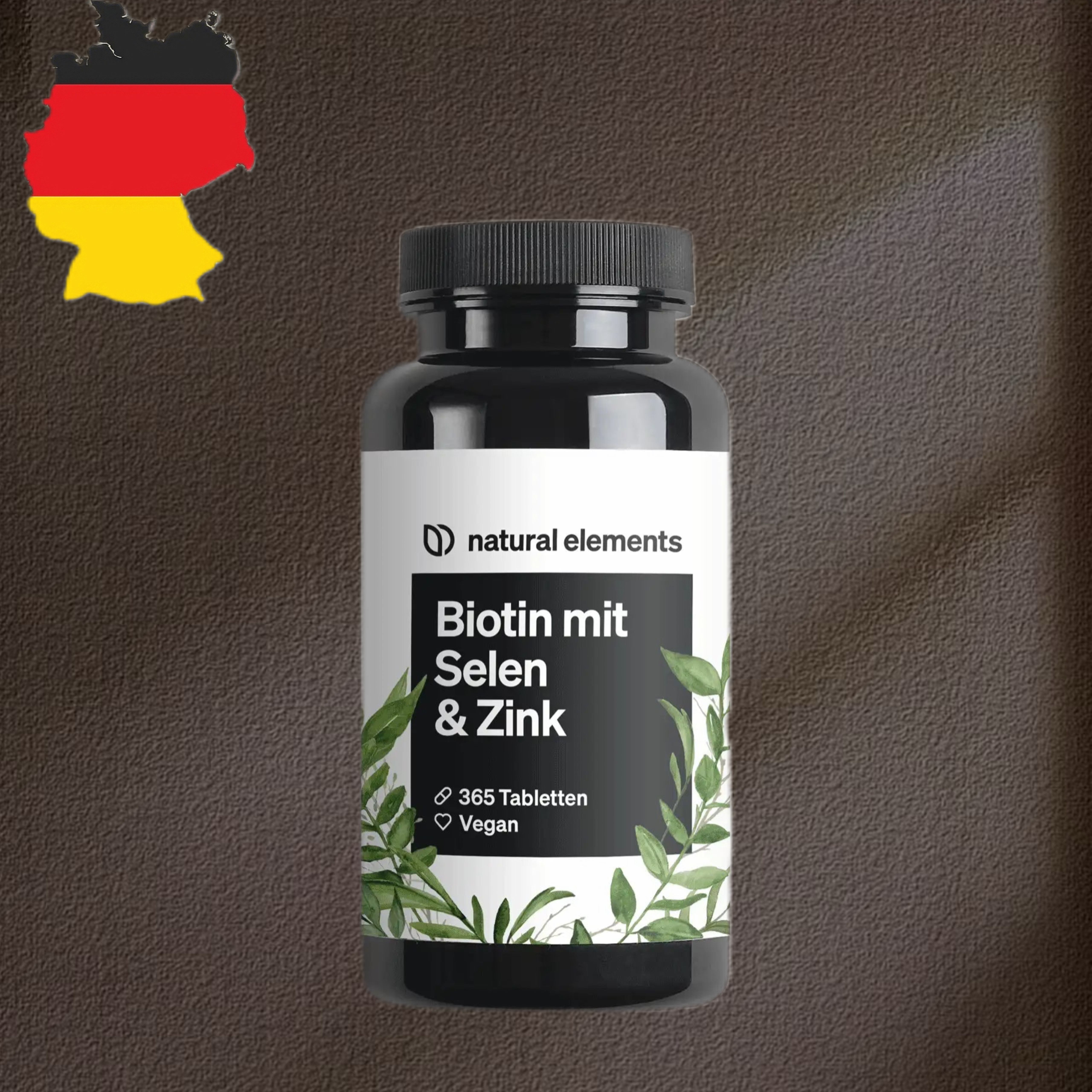 德国代购满300包邮 natural elements锌硒生物素复合维生素365片