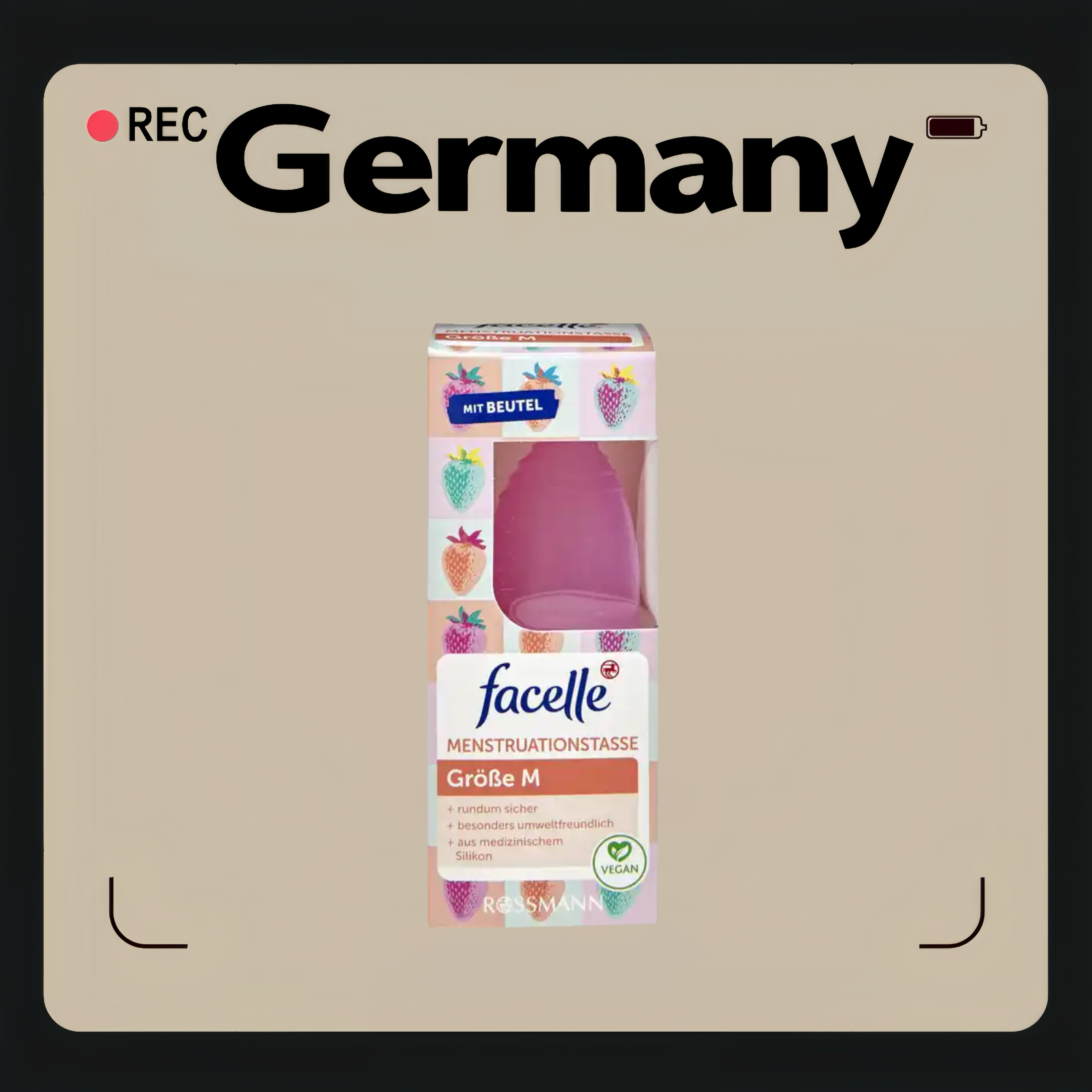 德国代购【全场满300包邮】facelle月经杯M码