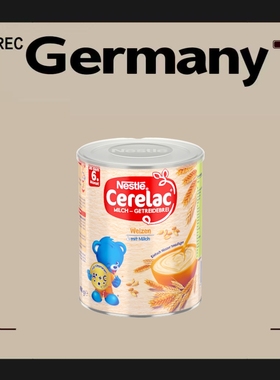 德国代购【满300包邮】Nestle Cerelac6个月+谷物奶糊400g