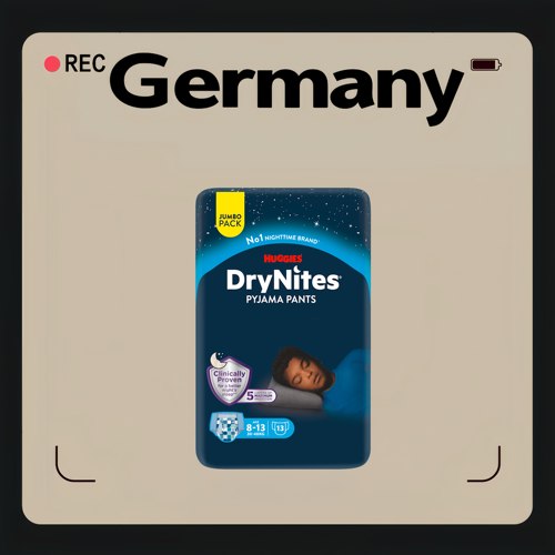 德国代购【全场满300包邮】DryNites8-13少年大容量卫生裤13片装