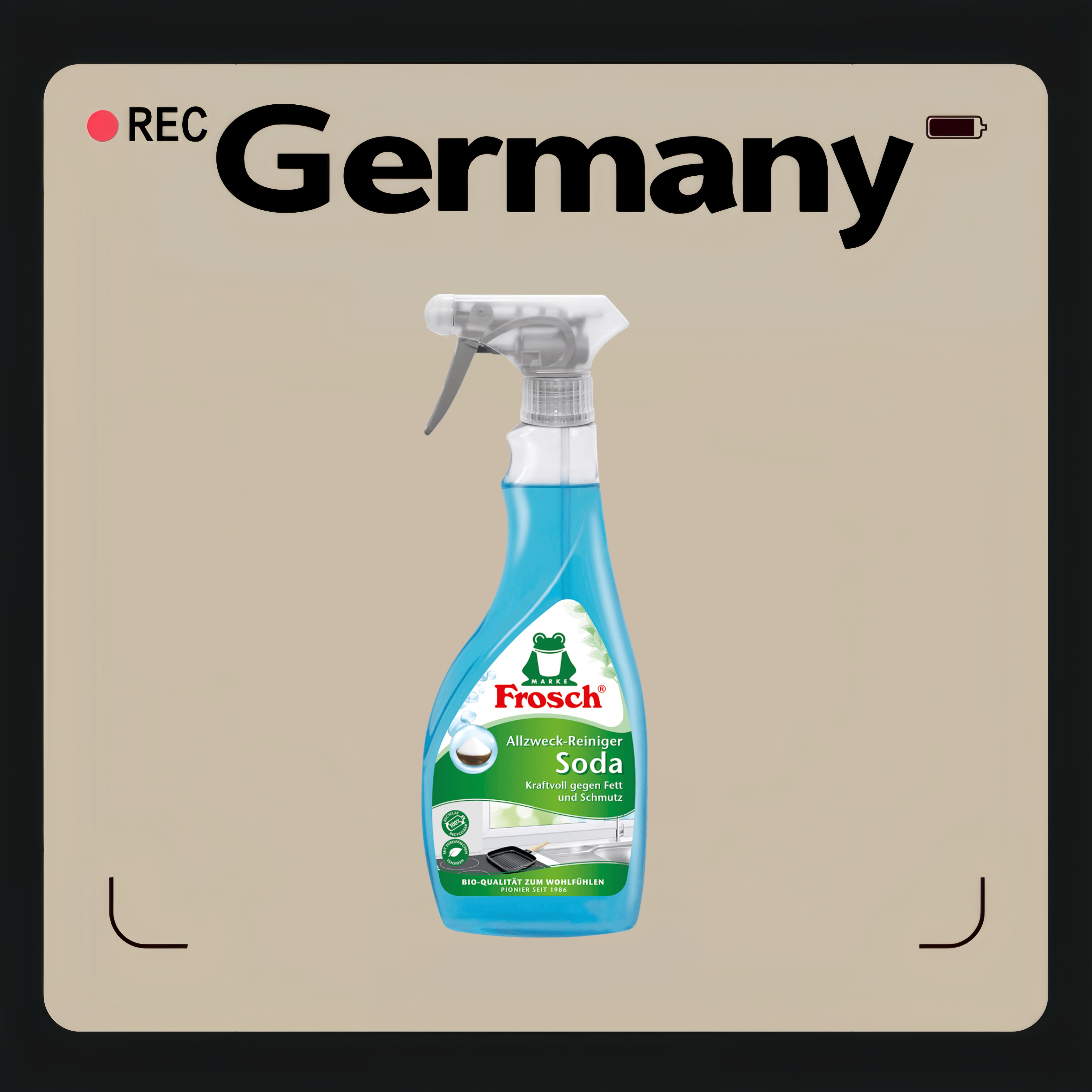 德国代购【全场满300包邮】Frosch全效清洁苏打500ml