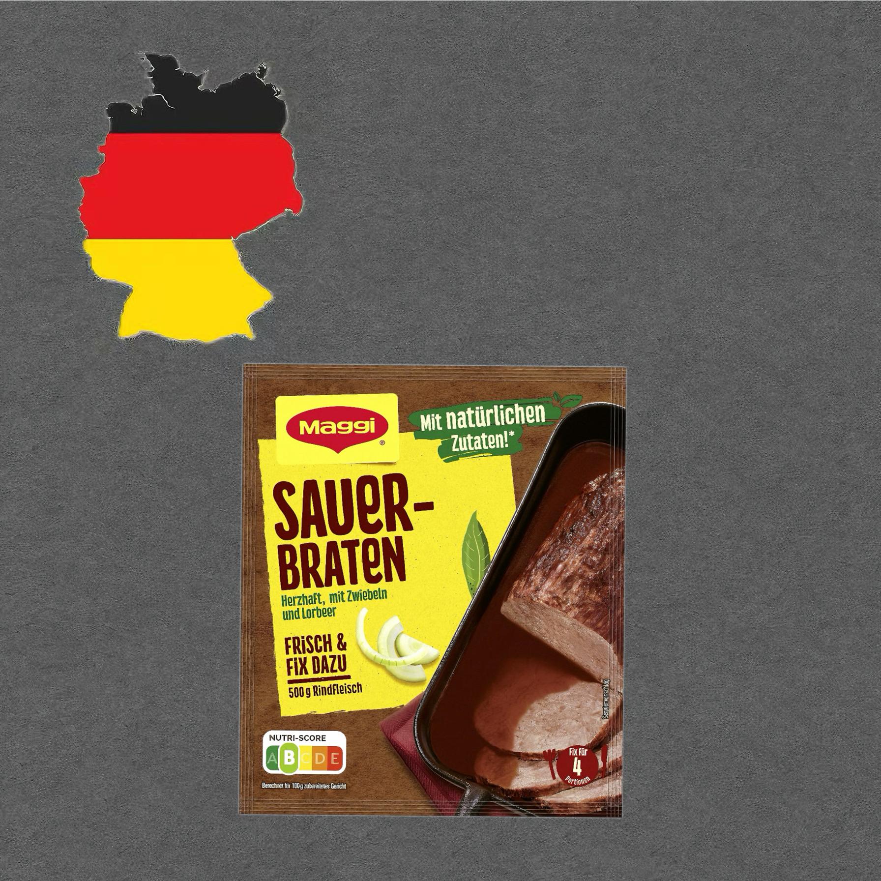 德国代购《全场满300包邮》Maggi炖牛肉酸酱调料包50g