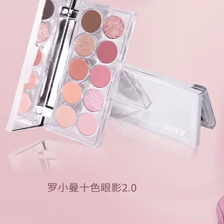 【小妮专属】罗小曼十色眼影夏日桃花彩妆玩妆眼影盘