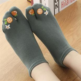 女士船袜两指袜二趾袜日本木屐袜春夏短筒袜纯棉五指可爱分趾袜子