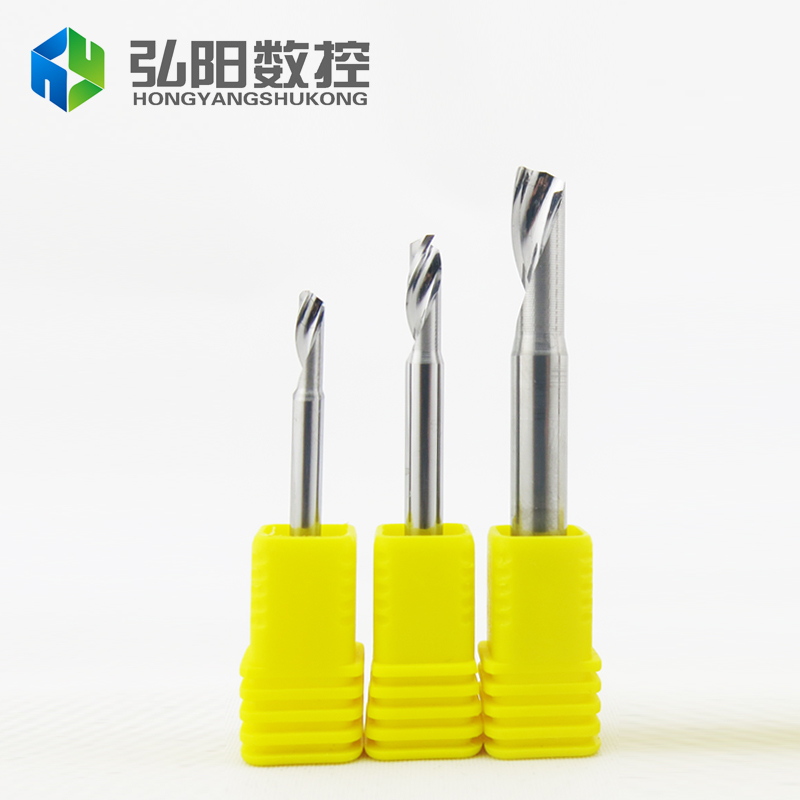 弘阳雕刻机刀具 铝用单刃铣刀 铝板型材不锈钢金属切割刀