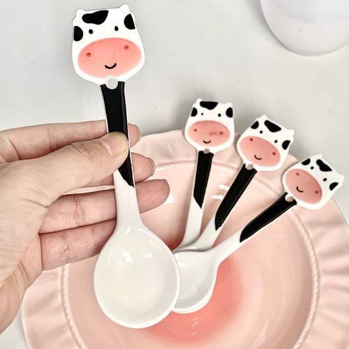 可爱卡通小熊陶瓷勺子儿童辅食勺