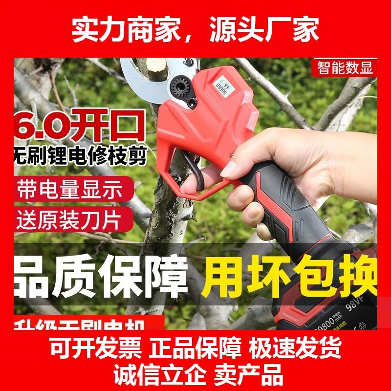 德国十大品牌电动剪刀果树修枝剪充电式无线锂电园艺园林专用粗枝
