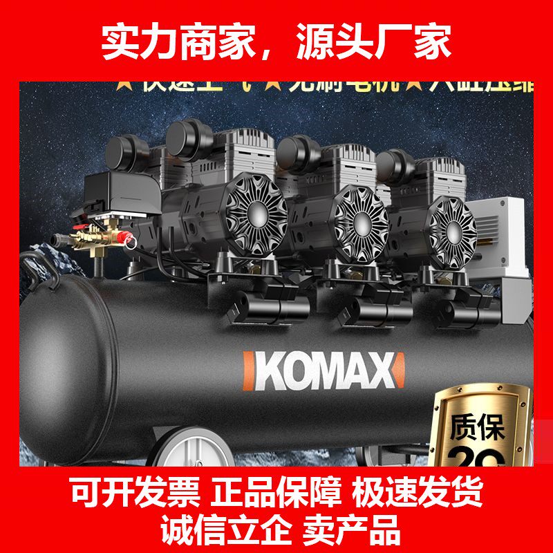 德国十大品牌无油静音空压机小型高压气泵工业级空气压缩机220V木