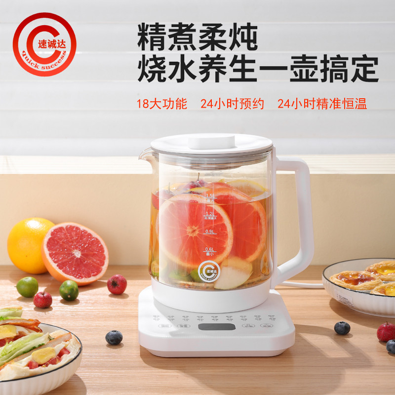 速诚达养生壶家用恒温办公室小型煲汤燕窝电烧热水壶中药电煮药锅