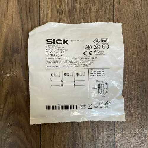 (询价)西克/SICK，镜反射光电传感器，型号:GL6-P4112，