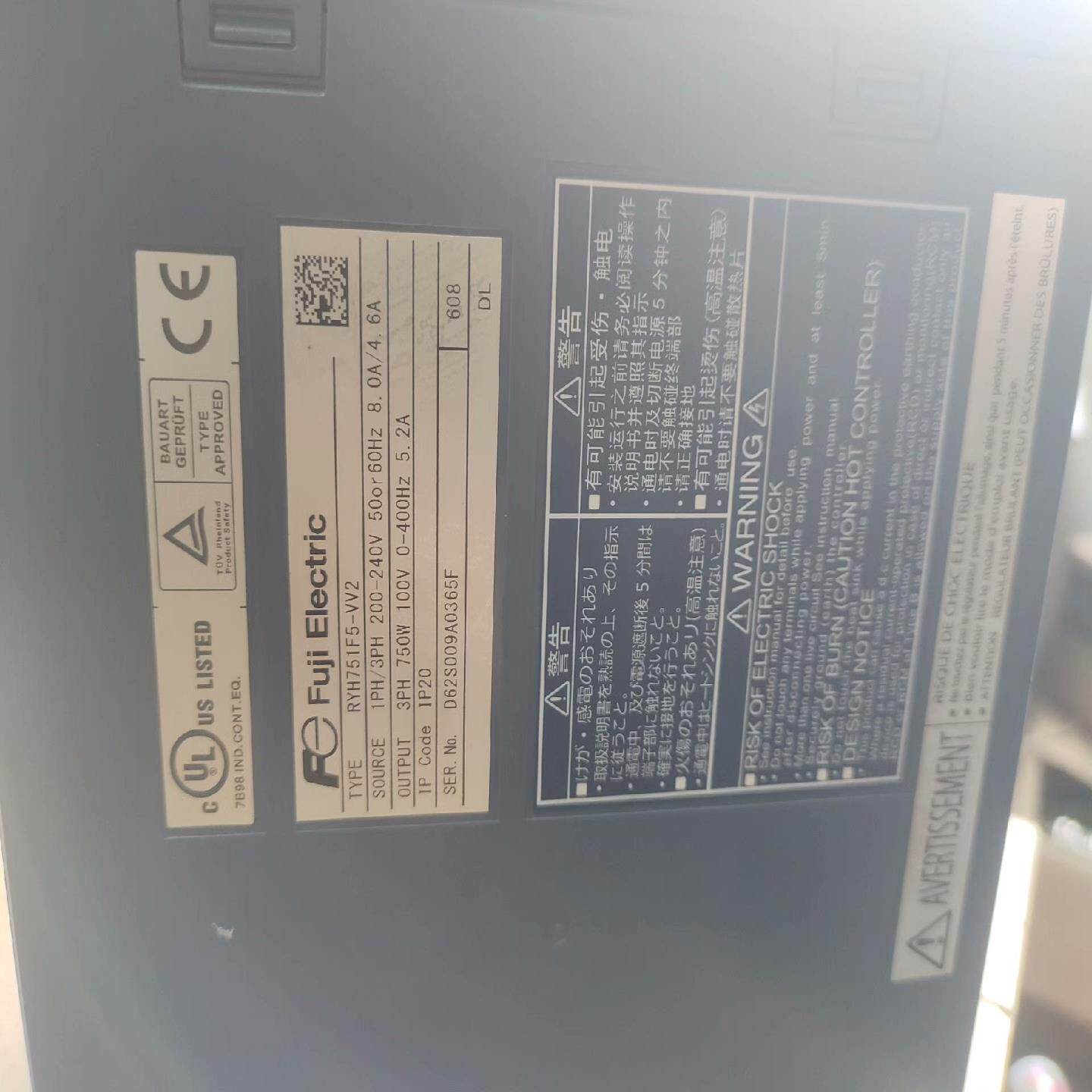 议~富士驱动器PYH751F5-VV2 220V 750W