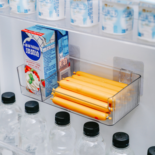 冰箱侧门吸壁置物架痕粘贴抽屉式鸡蛋收纳盒冷藏收纳神器蛋托架