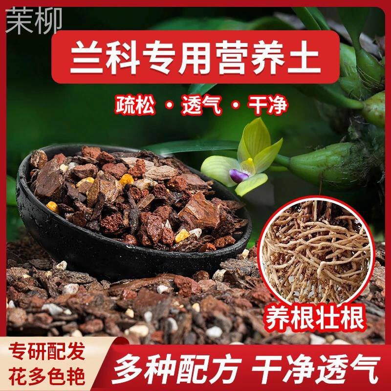 兰花专用土植料营养土君子兰蝴蝶兰种植颗粒松树皮兰草兰科营养土