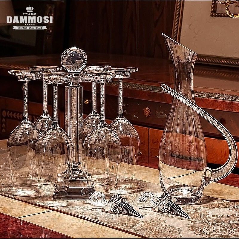 Dammosi高档欧式红酒具套装家用无铅水晶红酒杯高脚杯香槟杯送礼