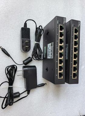 H3C的S1008V的8口交换机黑色金属外壳有10个 九