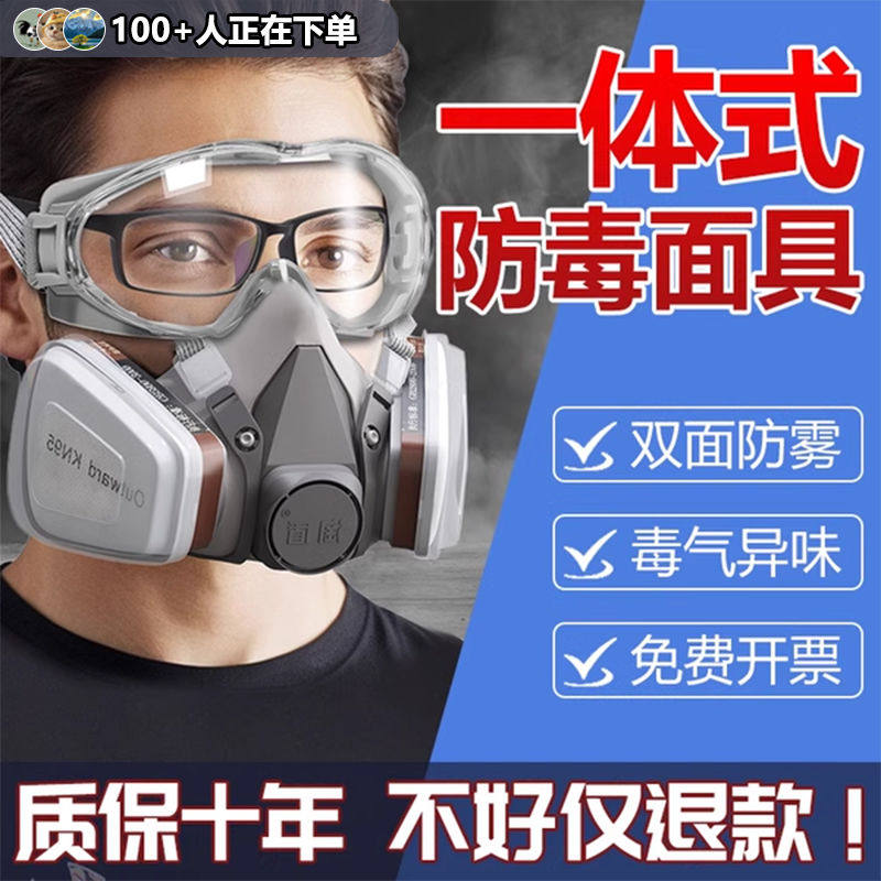 放毒防毒面具化工气体全面罩油漆高级防尘硫化氢喷漆专用防甲醛