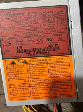 议~POWEREX SPC-500-12VW  工控电源 成色新