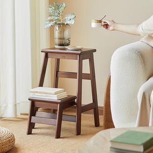 那澜多好梯凳两用实木多功能折叠家用梯榫卯台阶登高梯子凳子两用